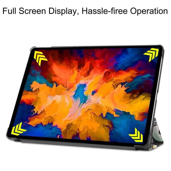 Trefoldet stativdæksel til Lenovo Tab P11 Pro TB - J706F - Graffiti