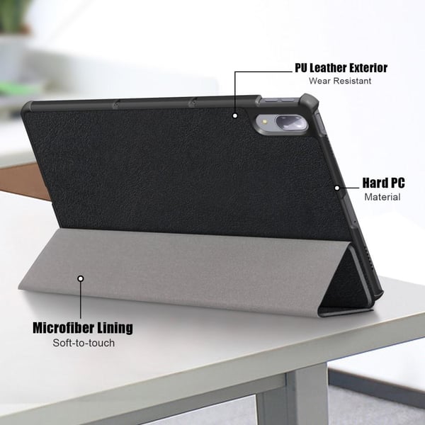 Tri - fold Veske til Lenovo Tab P11 Pro TB - J706F - Svart
