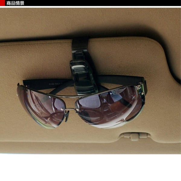 Multifunktionel bil solbrille brilleholder papirclips