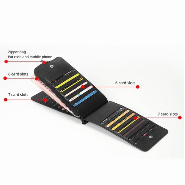 Multikortholder Mobiltelefonveske Universal 26 kortspor