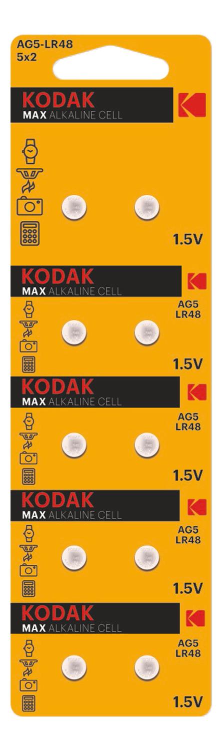 Kodak MAX AG5 / LR48 Micro alkaliske knapcellebatterier