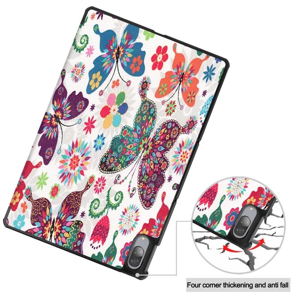 Trifoldbart deksel til Lenovo Tab P11 Pro TB - J706F - Sommerfugl