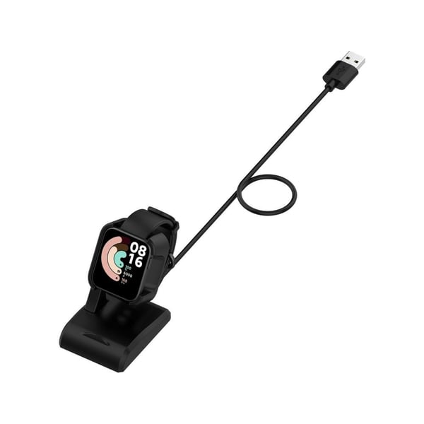 Xiaomi Mi Watch Lite/Redmi Watch 1m USB - opladningskabelholder - sort