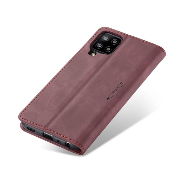 CASEME Lommebok - deksel Samsung Galaxy A12 - Burgund