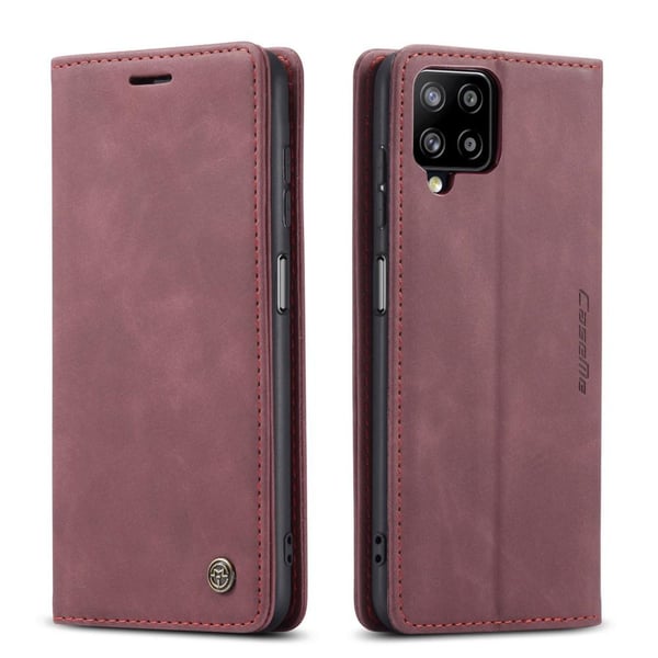 CASEME Lommebok - deksel Samsung Galaxy A12 - Burgund