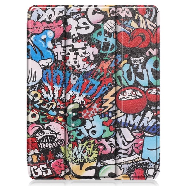 iPad Pro 11 2021 kolminkertainen jalustan tablettikotelo - Graffiti