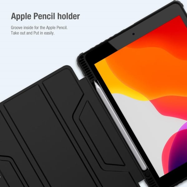 NILLKIN Apple iPad 10.2 2019/2020/2021 Støtsikkert Deksel - Svart
