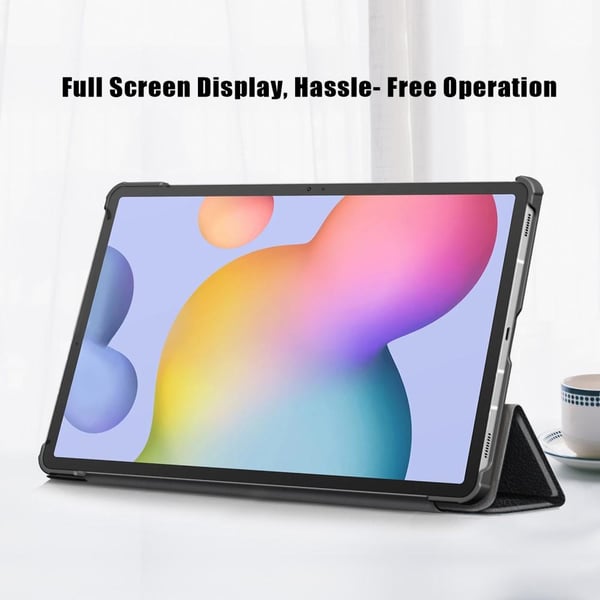 Slim Fit Dekseldeksel til Samsung Galaxy Tab S7 FE/Tab S7 Plus/Tab S8+ - Svart