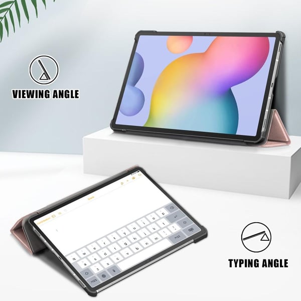Slim Fit Dekseldeksel til Samsung Galaxy Tab S7 FE/Tab S7 Plus/Tab S8+ - Rosa Gull