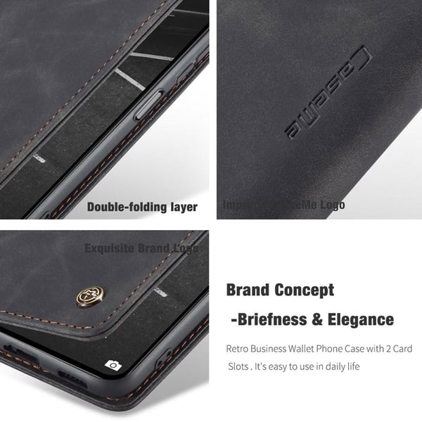 CASEME Lommebok - deksel Xiaomi Mi 11 Lite - Svart