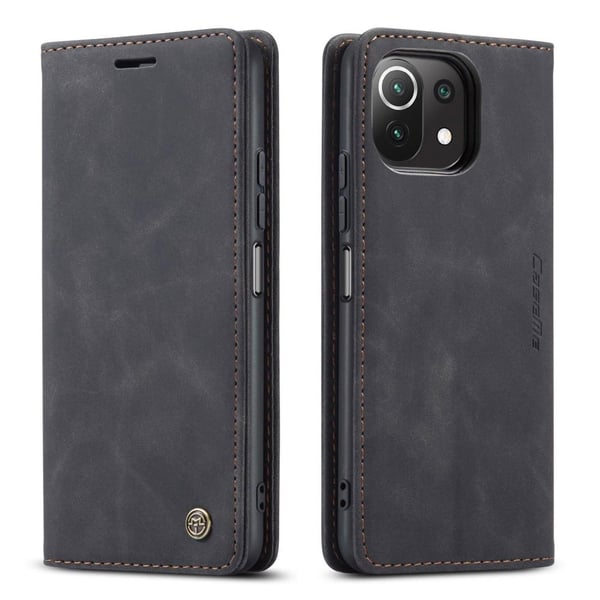 CASEME Lommebok - deksel Xiaomi Mi 11 Lite - Svart