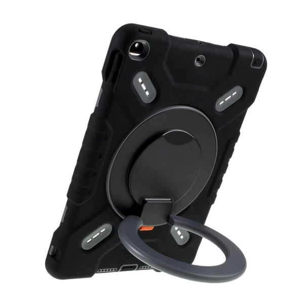 PEPKOO iPad 9.7 (2017/2018) /iPad Air Extreme Armor - Svart 360 graders svingbart stativ