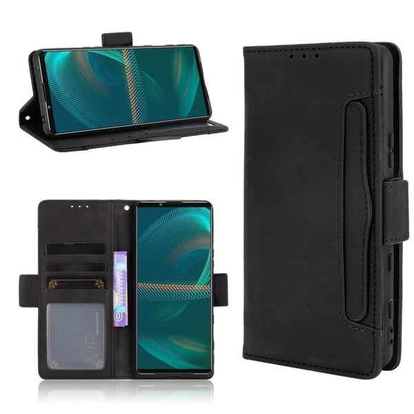 Sony Xperia 5 III Lommebok - deksel Svart Flerspor