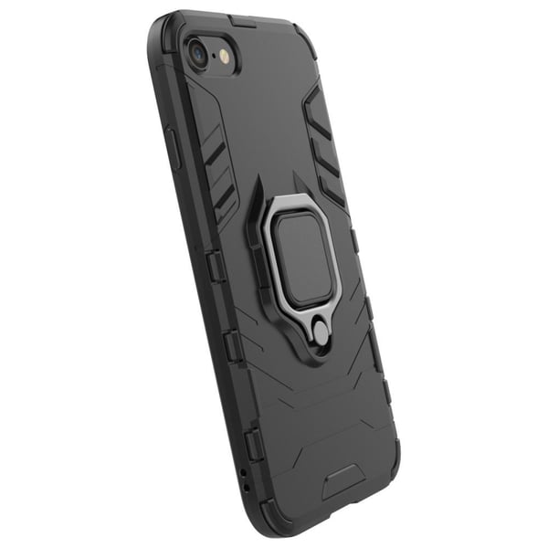 iPhone SE/8/7/6/6S Hybrid Deksel Med Fingerring - Svart