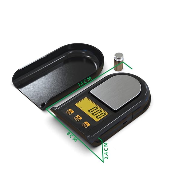 Digital LCD Mini elektronisk 500g 0,1 g vægtskala