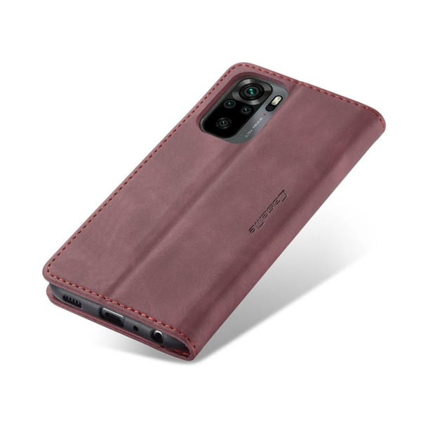 CASEME Lommebok - deksel Xiaomi Redmi Note 10 4G/Note 10S - Rød