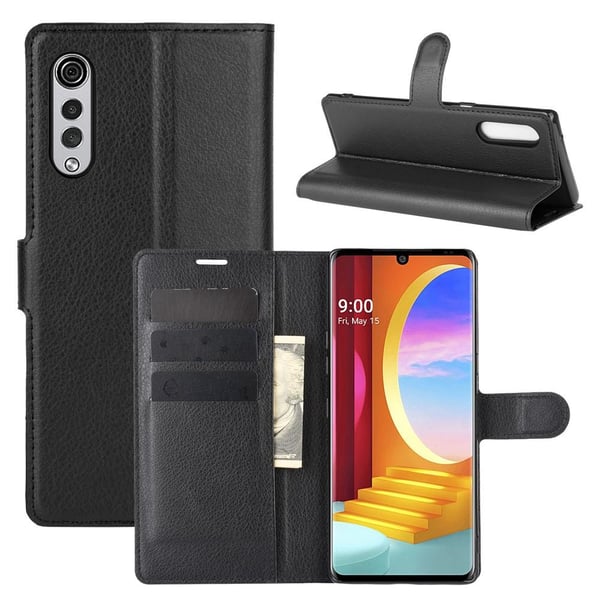 Litchi Pung Stand Etui til LG Velvet