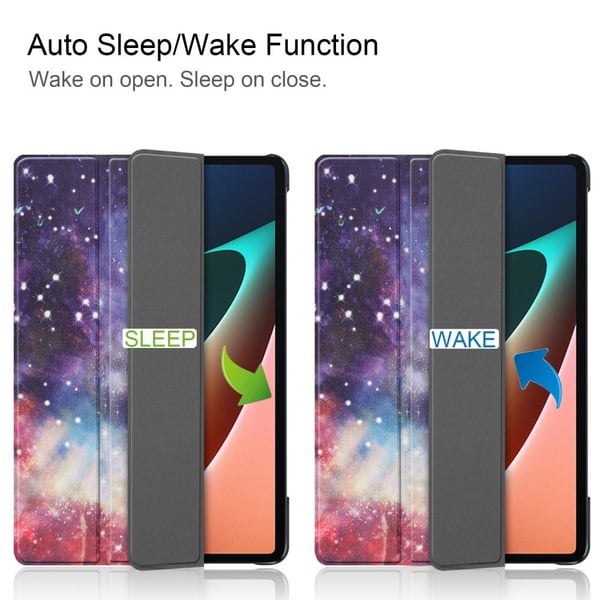 Slim Fit Deksel Til Xiaomi Pad 5 - Sleep/Wake Up - Nebula