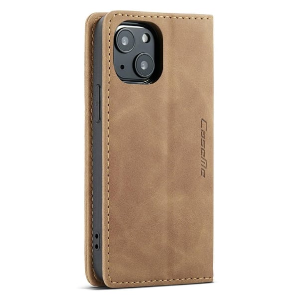 CASEME Lommebok - deksel iPhone 13 - Brun