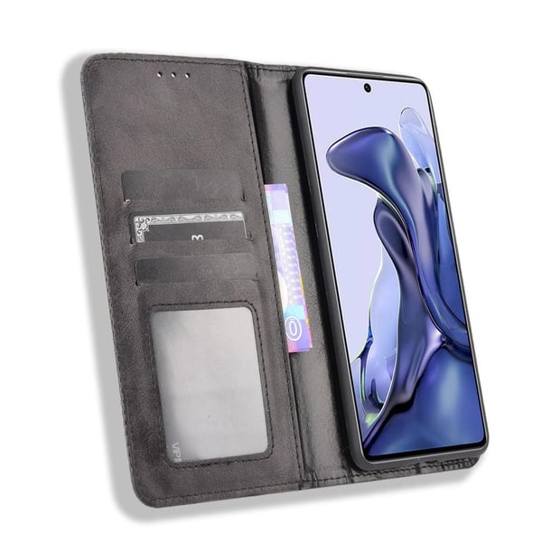 Xiaomi 11T Pro/Xiaomi 11T Lommebok - deksel - Svart