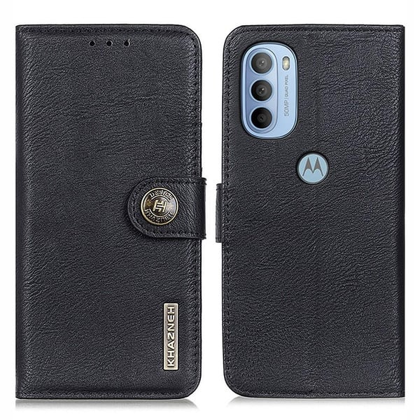 KHAZNEH Motorola Moto G31/G41 Lommebok - deksel - Svart