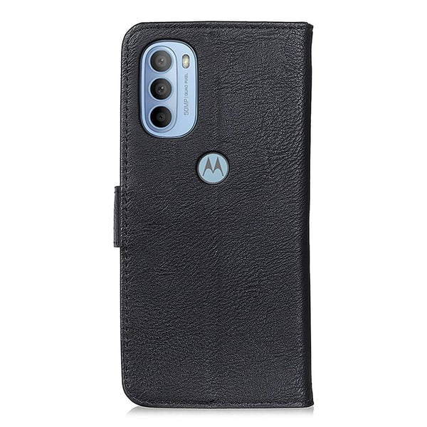 KHAZNEH Motorola Moto G31/G41 Lommebok - deksel - Svart