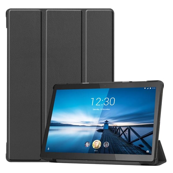 Tri - fold Veske til Lenovo Tab M10 FHD REL TB - X605FC - Svart