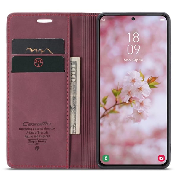 CASEME Lommebok - deksel Samsung Galaxy S22 Plus - Rød