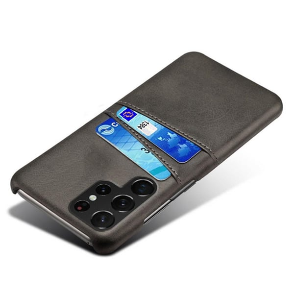 Samsung Galaxy S22 Ultra Deksel med 2 Spor - Svart