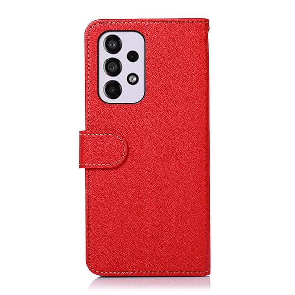 KHAZNEH RFID Block Samsung Galaxy A33 5G Lommebok - deksel Rød/Svart