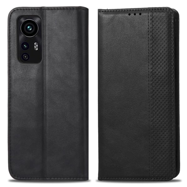 Xiaomi 12 Vintage Lommebok - deksel/deksel - Svart