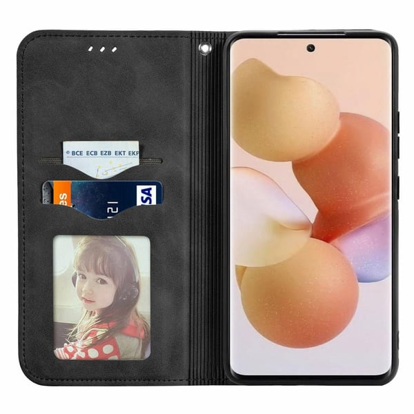 Vintage lompakkokotelo Xiaomi 12 - musta