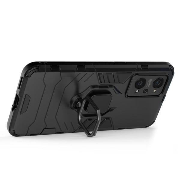 Realme GT Neo 2 Hybrid Veske Med Fingerring - Svart