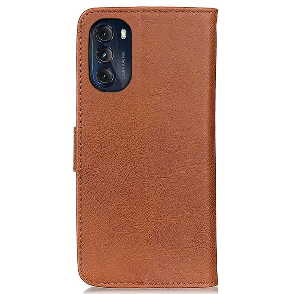 KHAZNEH Motorola Moto G 5G 2022 Lommebok - deksel - Brun
