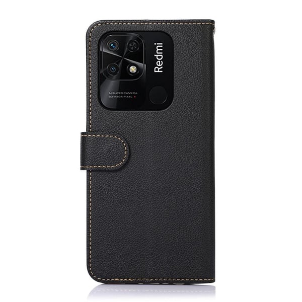 KHAZNEH Redmi 10C Lommebok - deksel Svart/Rød