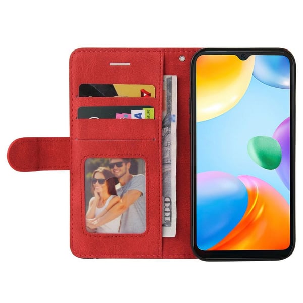 KT Lommebok - deksel til Xiaomi Redmi 10C - Rød