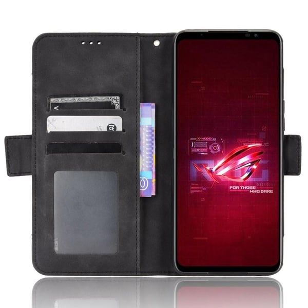 Asus ROG Phone 6 5G/6 Pro 5G Lommebok - deksel - Svart