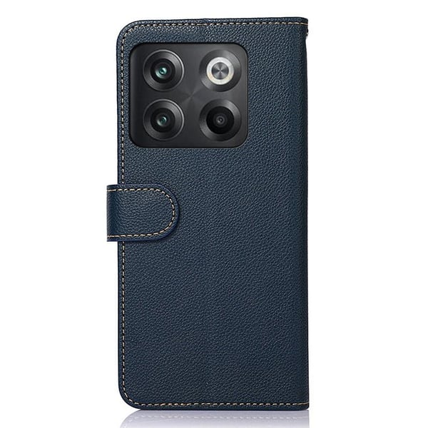 KHAZNEH OnePlus 10T/Ace Pro Lommebok - deksel - Blå/Brun