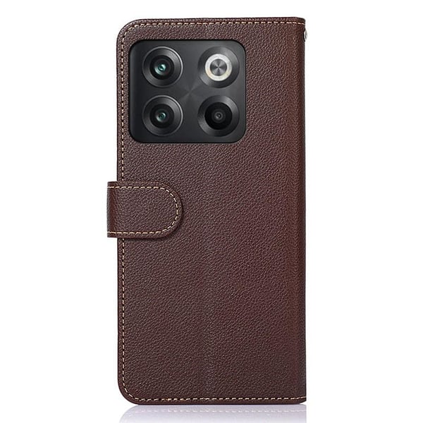 KHAZNEH OnePlus 10T/Ace Pro Lommebok - deksel - Brun/Blå