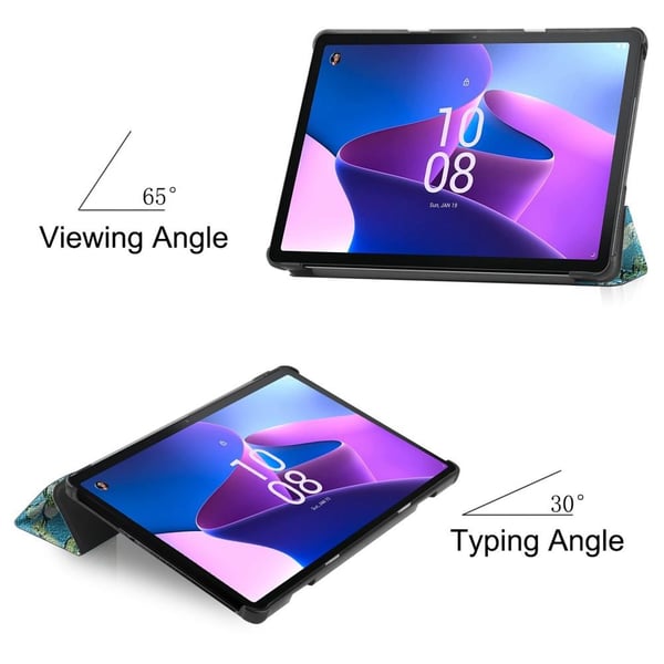 Til Lenovo Tab M10 (Gen 3) Trifoldet Stativbetræk - Blossom