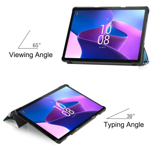 Til Lenovo Tab M10 (Gen 3) Trifoldet Stativdæksel - Graffiti