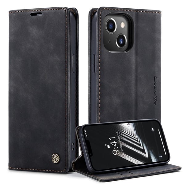 CASEME Lommebok - deksel iPhone 14 Plus - Svart