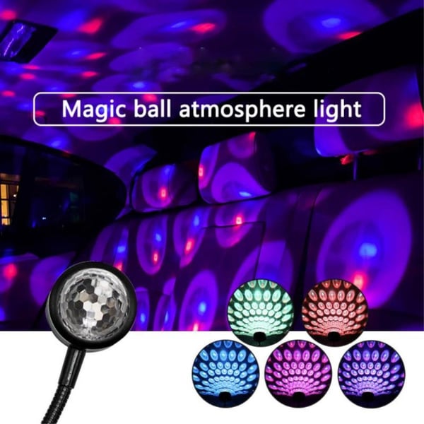 USB - lampe Takprojektor til bilsoverom DiscoBall romantisk dekor