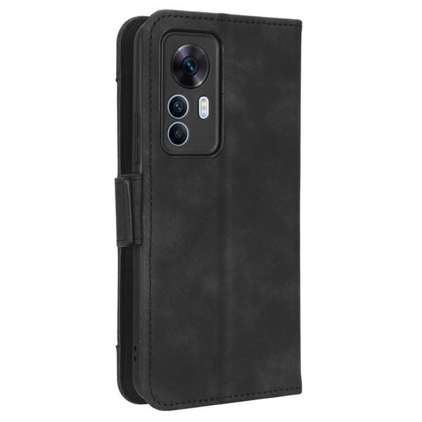 Wallet Stand Flip Phone Case til Xiaomi 12T Pro/12T - Sort