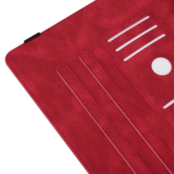 iPad 10.9 (2022) - tablettikotelon kansi Buterfly Imprinting - Punainen