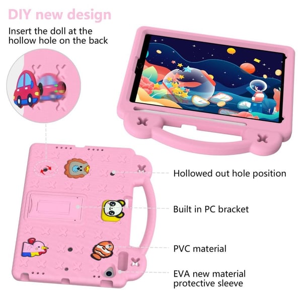 Apple iPad 10.2 2021 2020 2019 EVA Foam Stativdeksel - Rosa