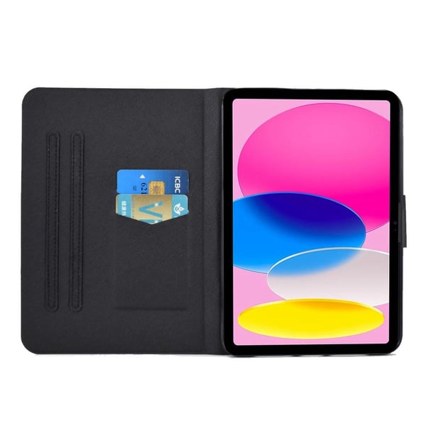 Apple iPad 10.9 2022 Sammenleggbart deksel Kortholder - 3 sjiraffer