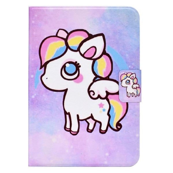 Til iPad 10.9 (2022) Tabletetui Cover Foldbart stativ - Farverig pony