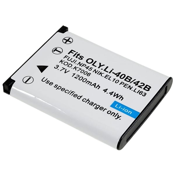 LI - 40B/42B batteri til Olympus FE20/FE320 osv