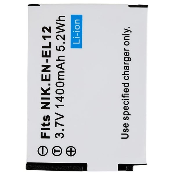 EN - EL12 Batteri til Nikon Coolpix S9700/S9500/S9400/S9300/S9100/S8200/S610/S620/S630/S8100/P300